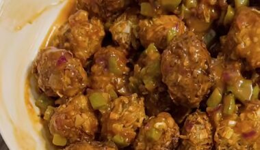 Homemade vegetarian Manchurian recipe