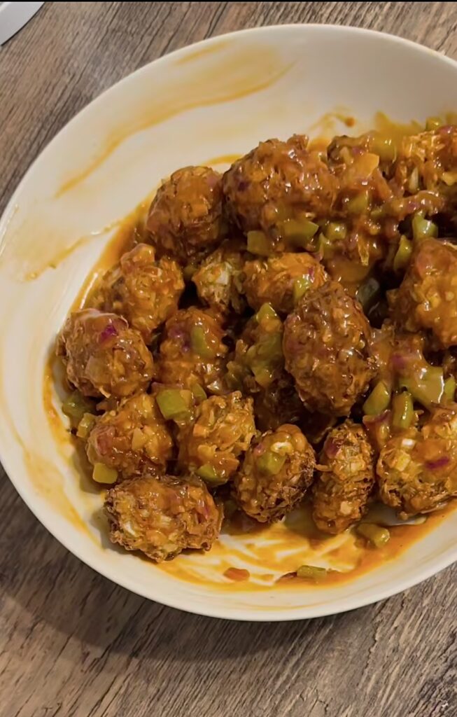 Homemade vegetarian Manchurian recipe