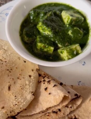 Palak Paneer, a classic North Indian dish, combines creamy spinach and soft paneer for a delicious, nutritious meal.